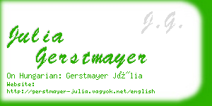 julia gerstmayer business card